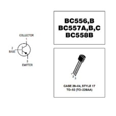 ทรานซิสเตอร์ BC557C PNP